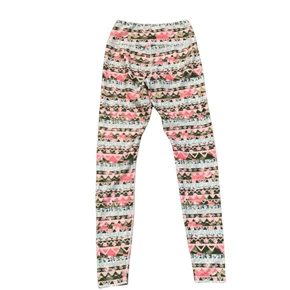 Pure Barre Geometric Full Length Athletic Leggings Multicolor Small - Picture 8 of 11